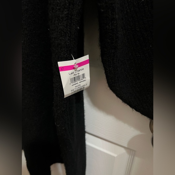 Topshop Black Oversize Long Sleeve Mini Sweater Dress Size Small (4-6) NWT - Picture 10 of 16